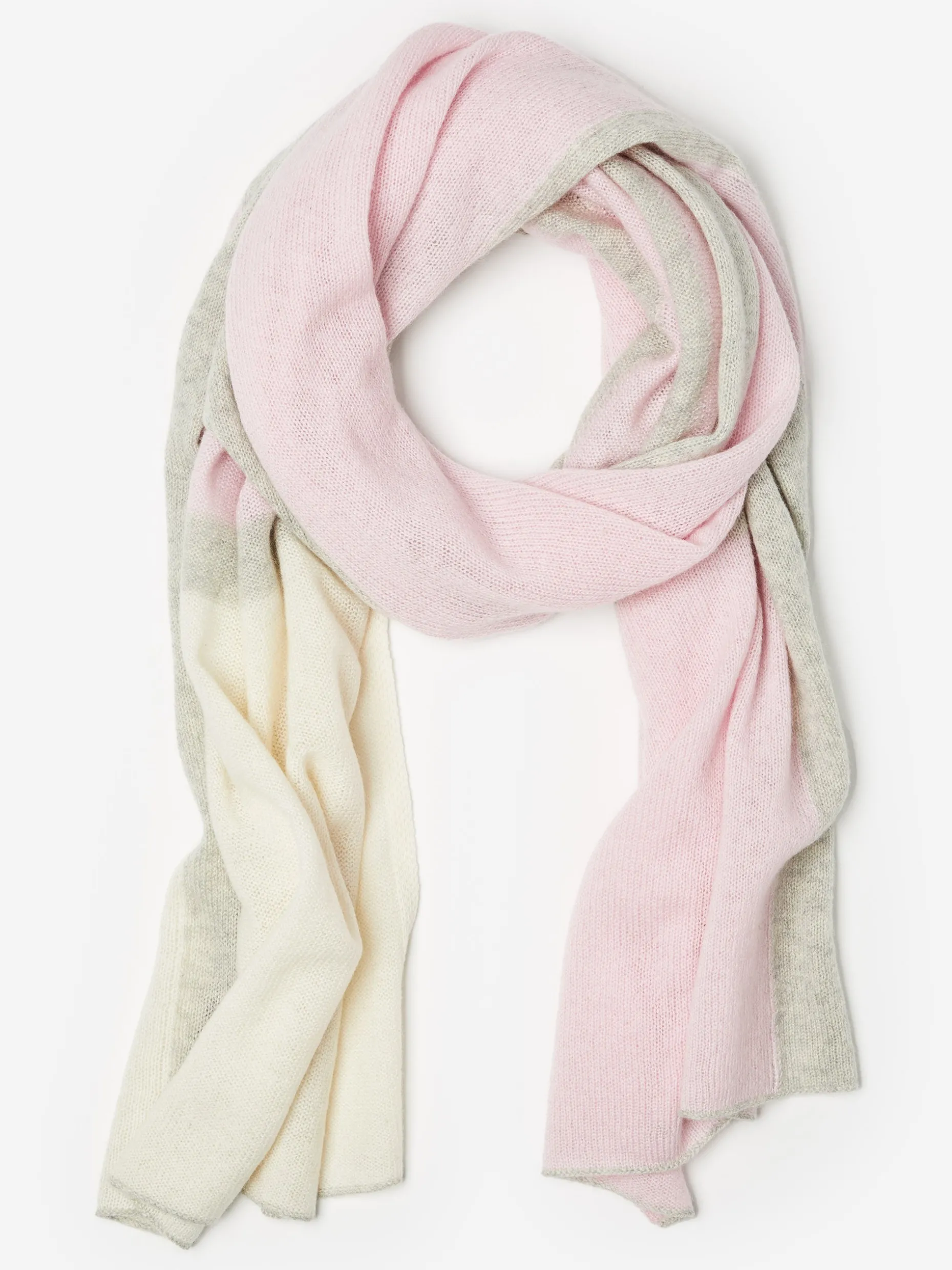 J. McLaughlin Jolene Cashmere Scarf In Color Block-Women Shoes & Accessories | Scarves