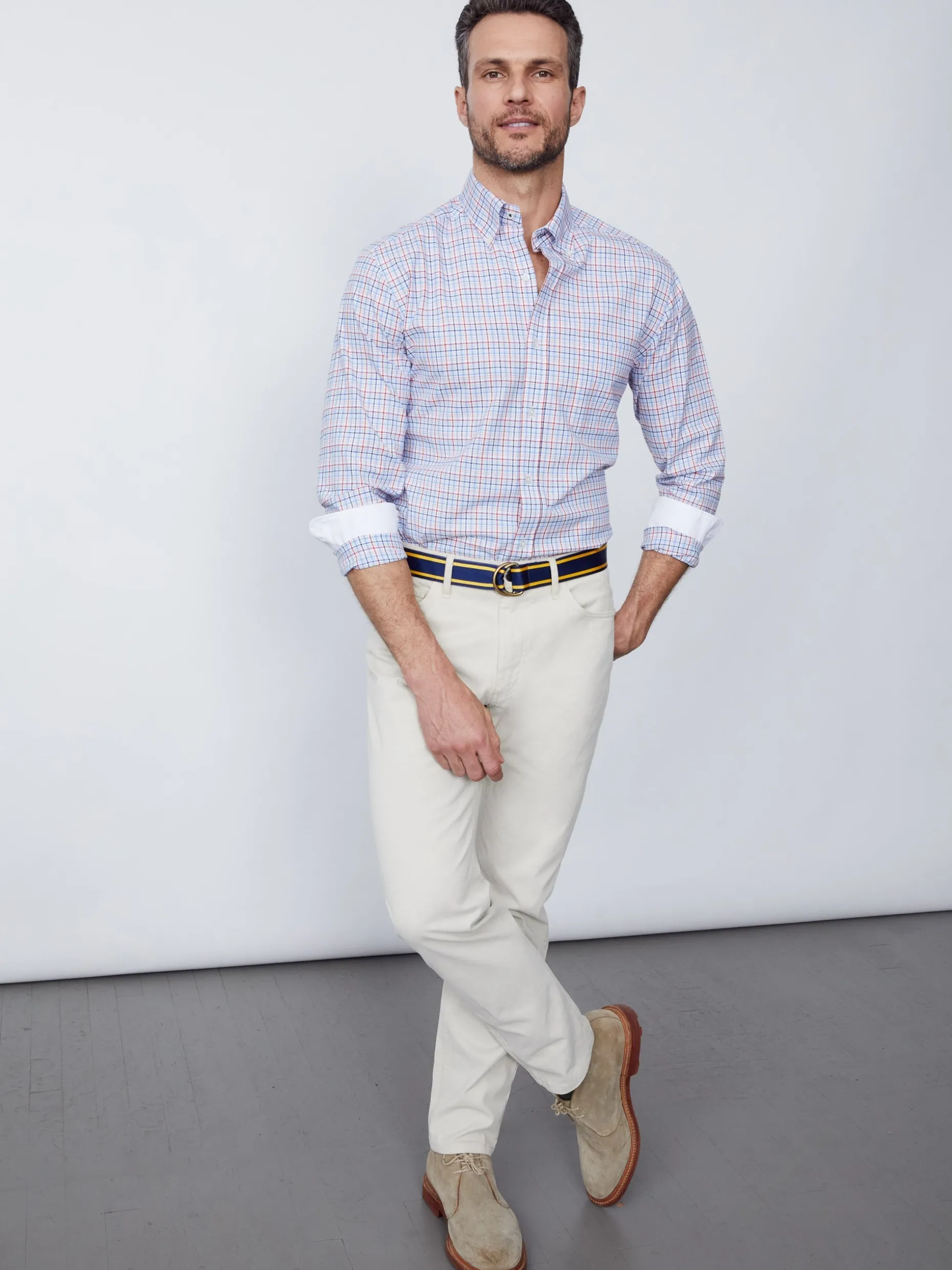 J. McLaughlin Parker 5-Pocket Straight Pants In Italian Stretch Bedford Cord- Pants