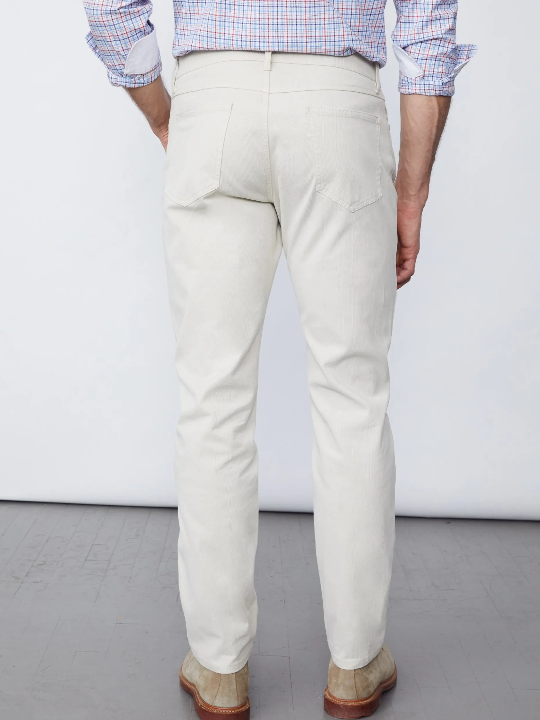 J. McLaughlin Parker 5-Pocket Straight Pants In Italian Stretch Bedford Cord- Pants