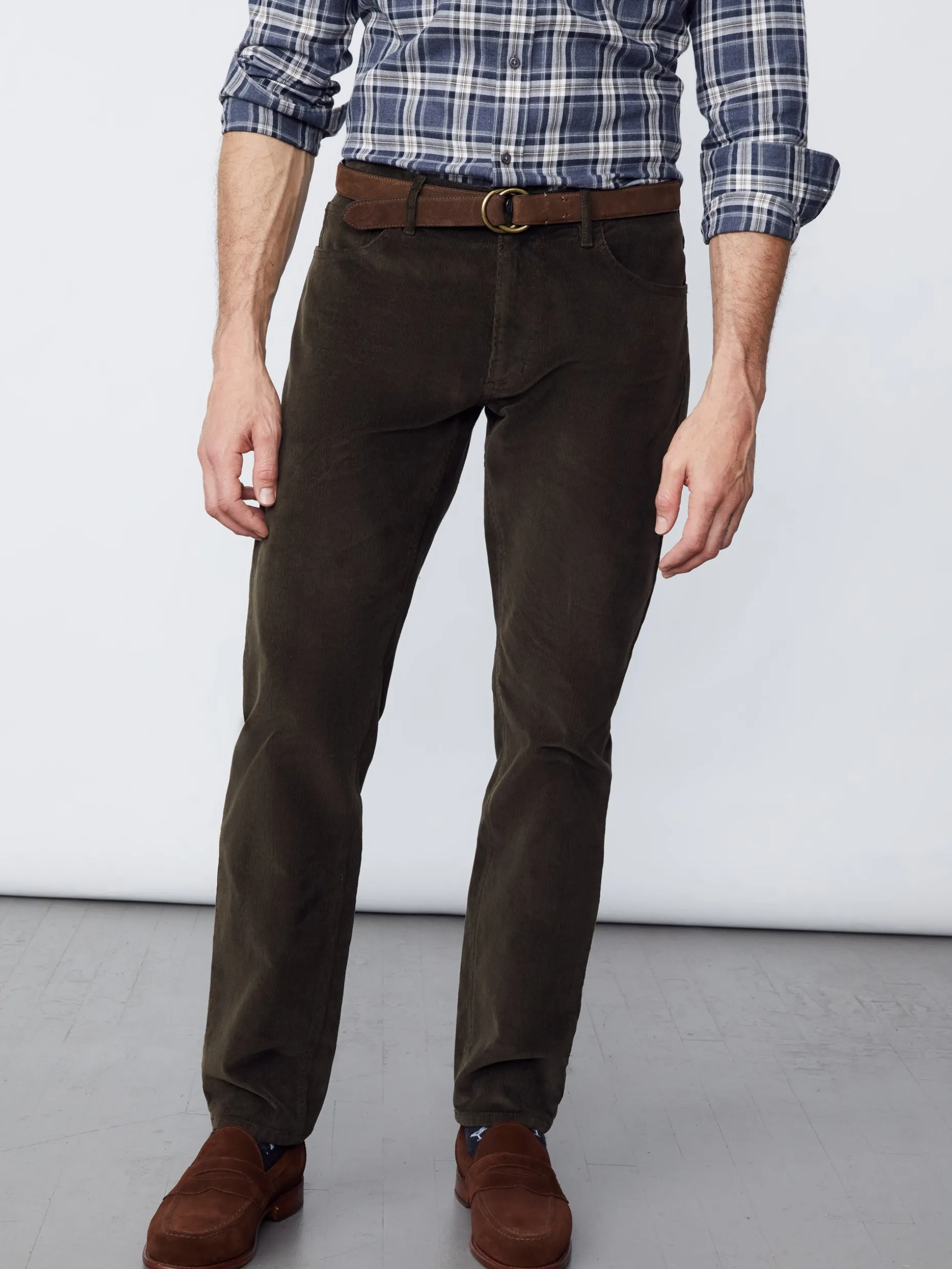 J. McLaughlin Parker 5-Pocket Straight Pants In Italian Stretch Cord- Pants
