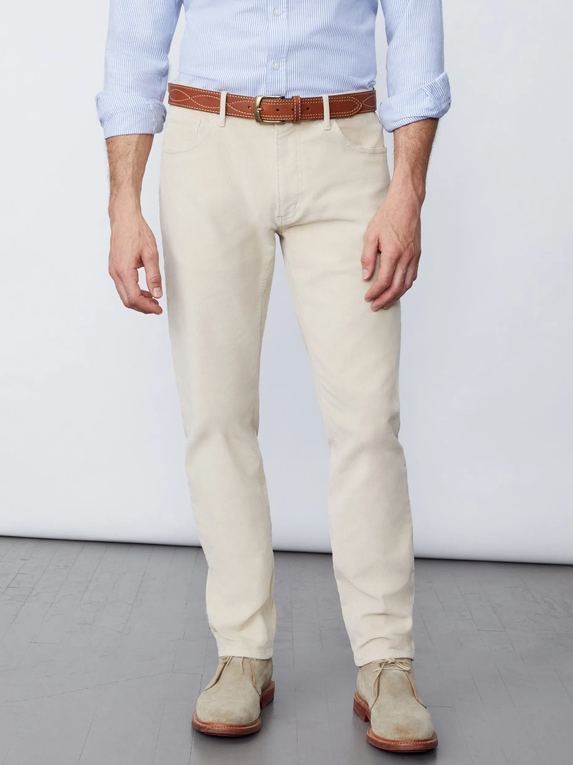 J. McLaughlin Parker 5-Pocket Straight Pants In Italian Stretch Cord- Pants