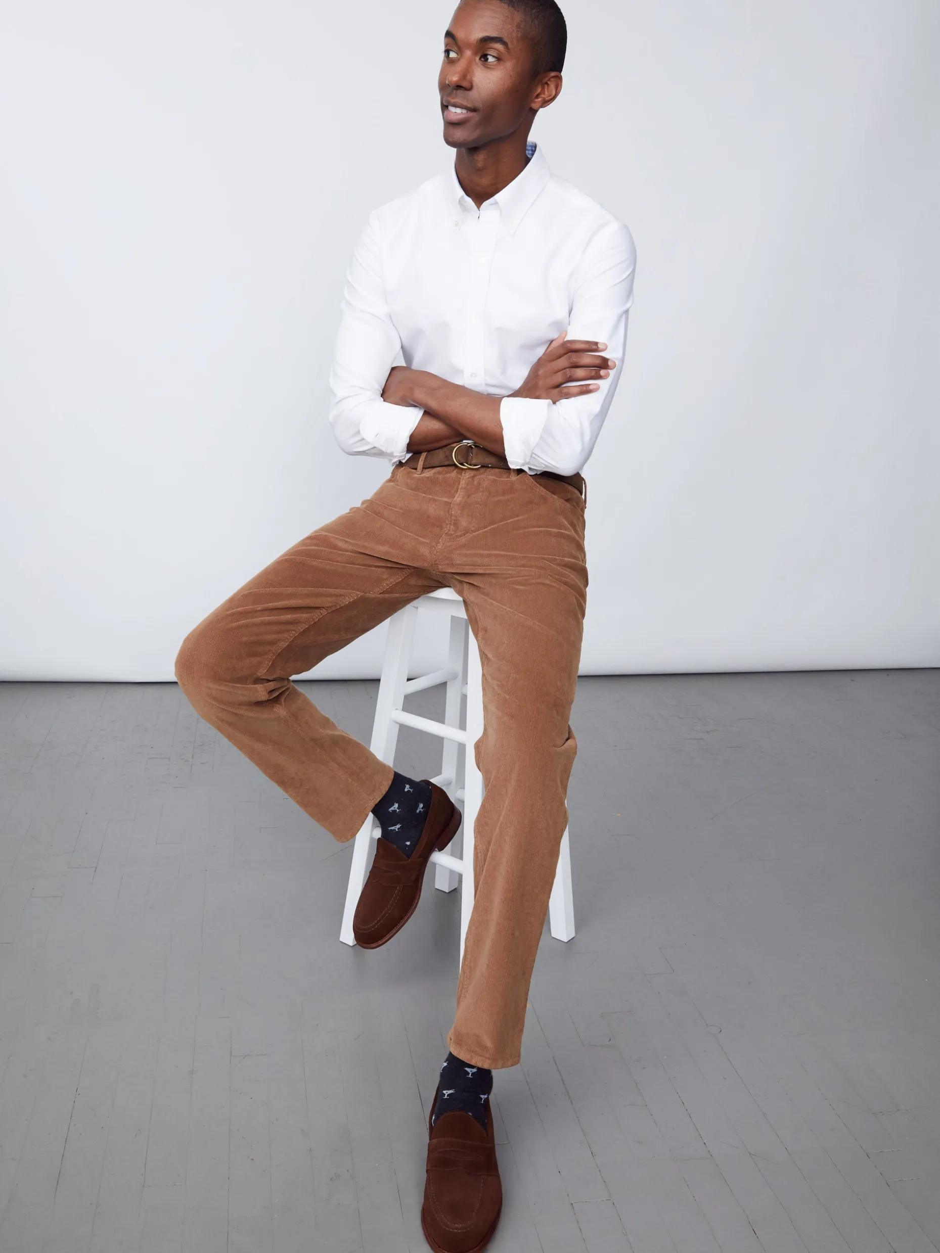 J. McLaughlin Parker 5-Pocket Straight Pants In Italian Stretch Cord- Pants